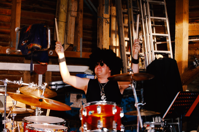 Tommy T. Tulip, Drummer, The Famous Xtraordinary Blackbirds.TV - 31.05.08 #TheDaysofHolunder #blackbirDs.tv #TTT #Tulipstagram © Jarek Ilski